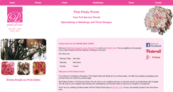 Desktop Screenshot of pinkpetalsflorist.com